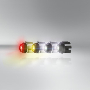 Osram-- LED-based XLS series of automotive lamps -- red, yellow, white fog lamp, and white daytime running lamp